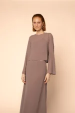 Blusa Joana Transparência Moca