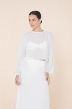 Blusa Joana Transparência Off White