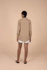 Camisa Ondas Bege Queimado - Imagem 2