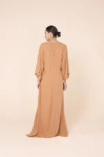 Kaftan Longo Decote Caramelo - Imagem 3