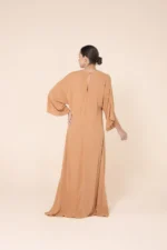 Kaftan Longo Decote Caramelo - Imagem 4
