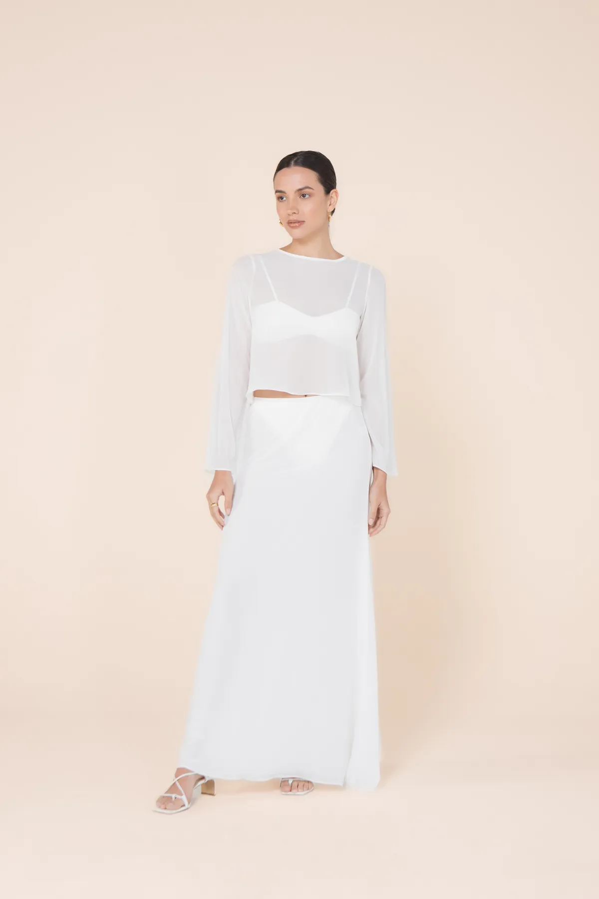 Saia Joana Transparência Off White