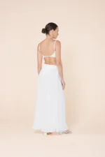 Saia Joana Transparência Off White - Imagem 2