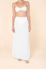Saia Joana Transparência Off White - Imagem 3