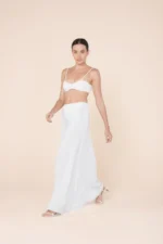 Saia Joana Transparência Off White - Imagem 4