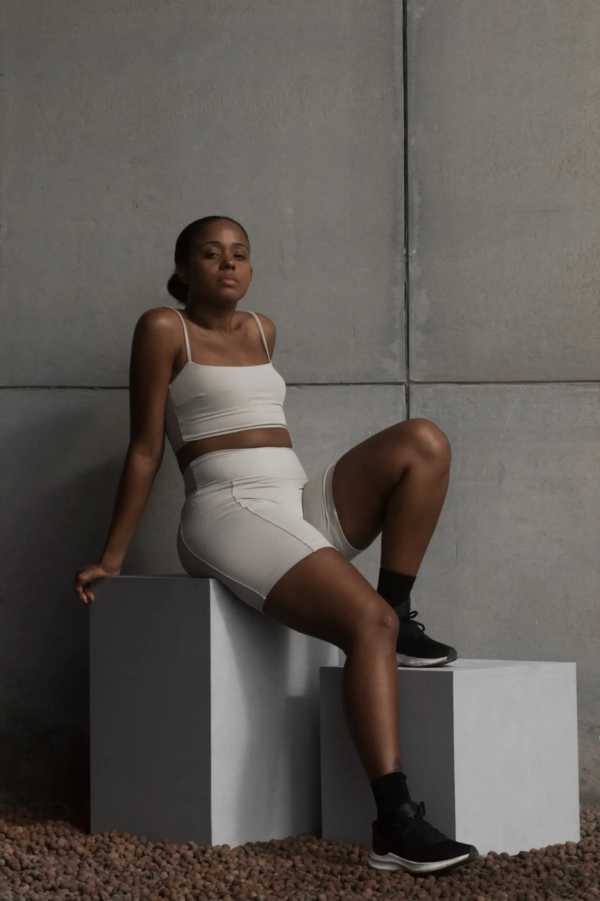 Top Bianca Camiseta Active Cinza Nevada