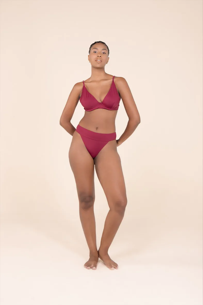 Top Meia Taça Amparo Bordeaux