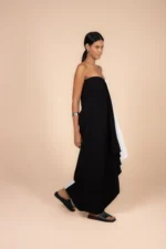 Vestido Equilíbrio Bicolor Off/Preto - Imagem 2