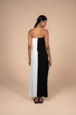 Vestido Equilíbrio Bicolor Off/Preto - Imagem 3