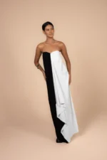 Vestido Equilíbrio Bicolor Off/Preto - Imagem 4