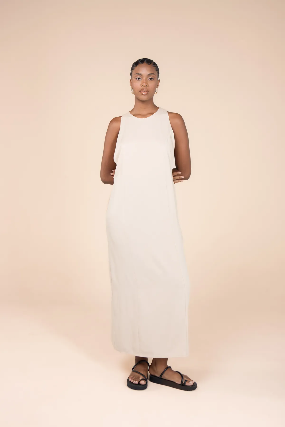 Vestido Nadador Bege Duna