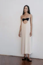 Vestido Sobrepor Naked Bege Duna - Imagem 2
